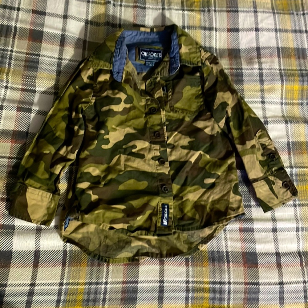 Camo Button up Shirt